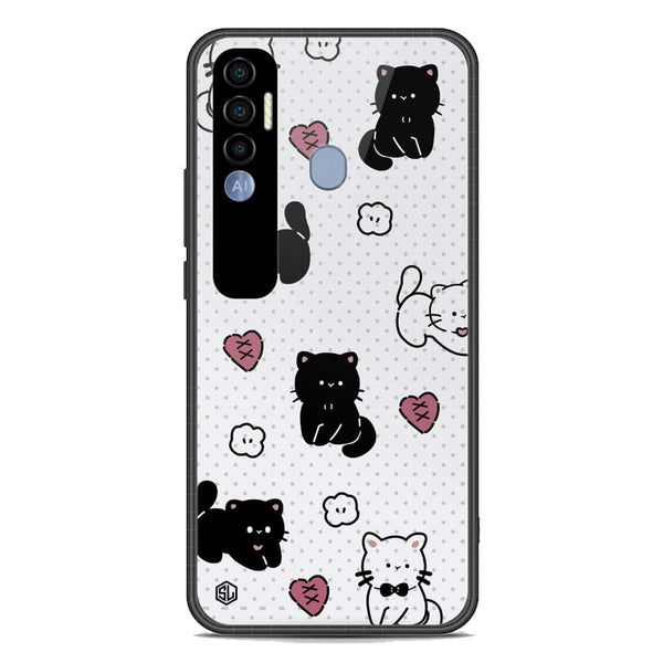 Cute Chic Series Soft Phone Case - Premium Glass Case - Design 6 - Tecno Spark 7 Pro