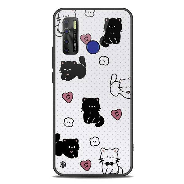 Cute Chic Series Soft Phone Case - Premium Glass Case - Design 6 - Tecno Spark 5