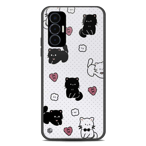 Cute Chic Series Soft Phone Case - Premium Glass Case - Design 6 - Tecno Pova 3