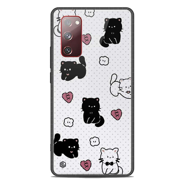 Cute Chic Series Soft Phone Case - Premium Glass Case - Design 6 - Samsung Galaxy S20 FE