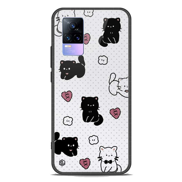Cute Chic Series Soft Phone Case - Premium Glass Case - Design 6 - Vivo Y73