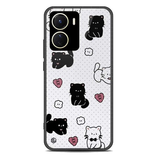 Cute Chic Series Soft Phone Case - Premium Glass Case - Design 6 - Vivo Y56 5G