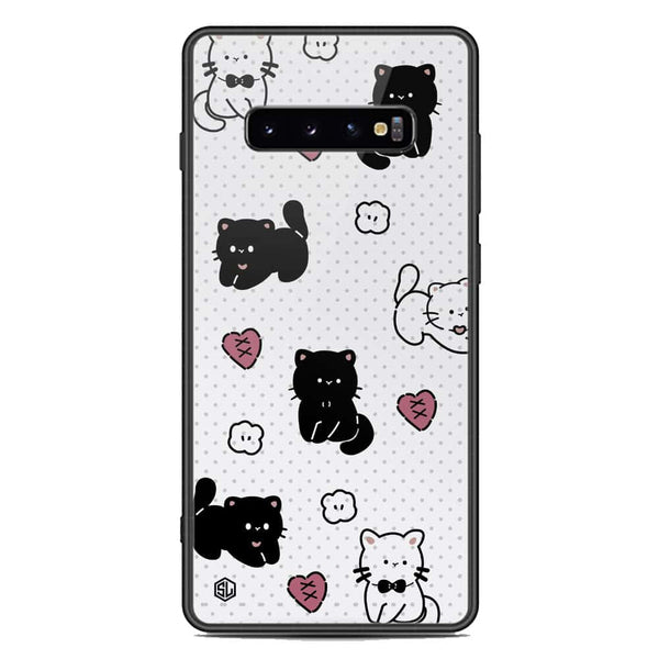 Cute Chic Series Soft Phone Case - Premium Glass Case - Design 6 - Samsung Galaxy S10 Plus