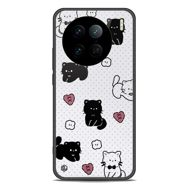 Cute Chic Series Soft Phone Case - Premium Glass Case - Design 6 - Vivo X90 Pro