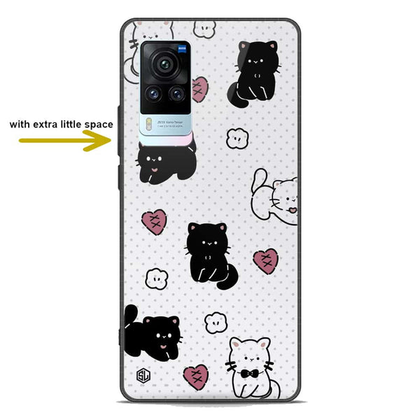 Cute Chic Series Soft Phone Case - Premium Glass Case - Design 6 - Vivo X60 Pro