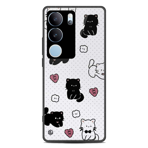 Cute Chic Series Soft Phone Case - Premium Glass Case - Design 6 - Vivo V29 Pro