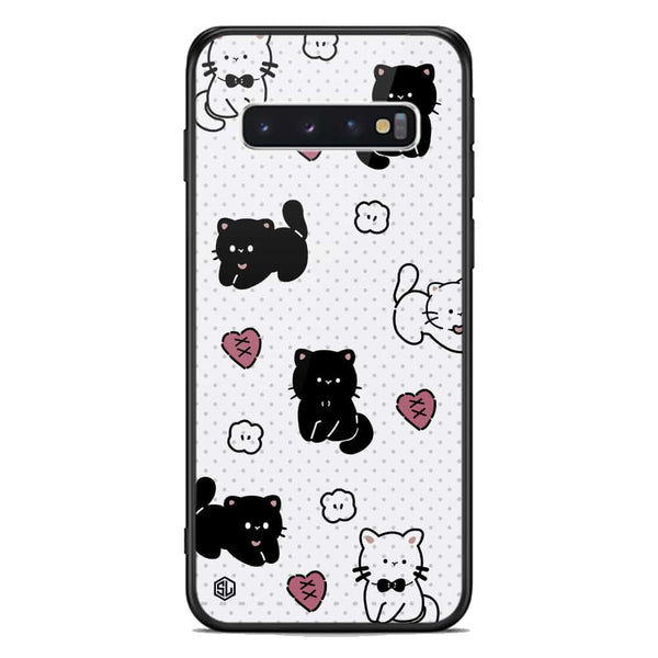 Cute Chic Series Soft Phone Case - Premium Glass Case - Design 6 - Samsung Galaxy S10