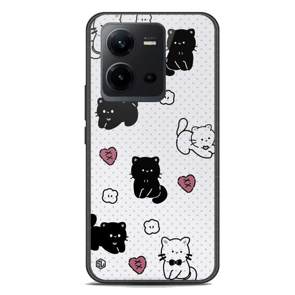 Cute Chic Series Soft Phone Case - Premium Glass Case - Design 6 - Vivo V25e