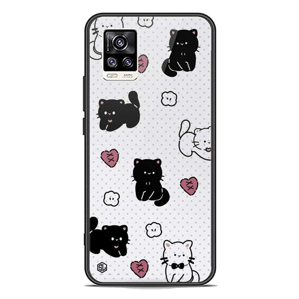 Cute Chic Series Soft Phone Case - Premium Glass Case - Design 6 - Vivo V20