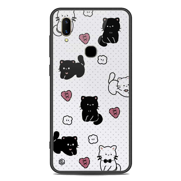 Cute Chic Series Soft Phone Case - Premium Glass Case - Design 6 - Vivo V11 Pro
