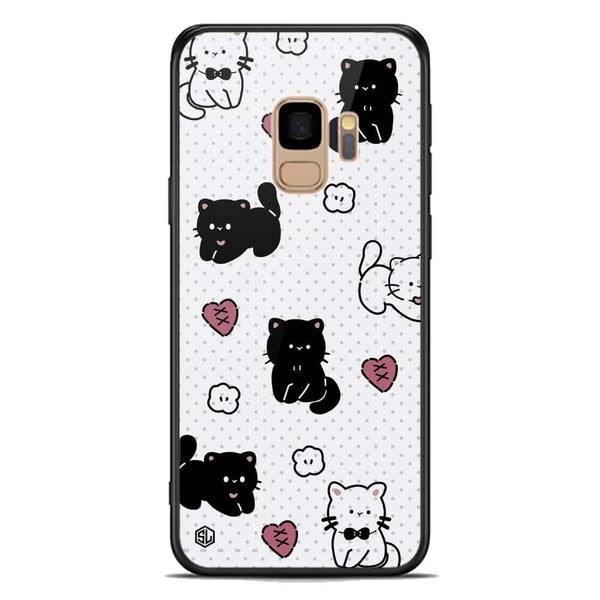 Cute Chic Series Soft Phone Case - Premium Glass Case - Design 6 - Samsung Galaxy S9