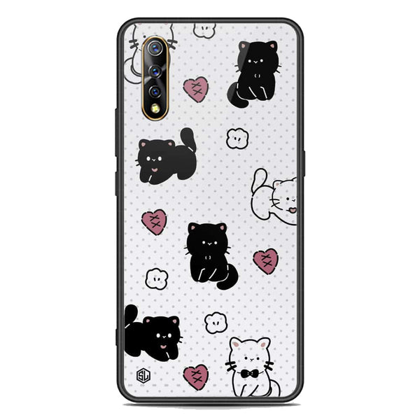 Cute Chic Series Soft Phone Case - Premium Glass Case - Design 6 - Vivo S1