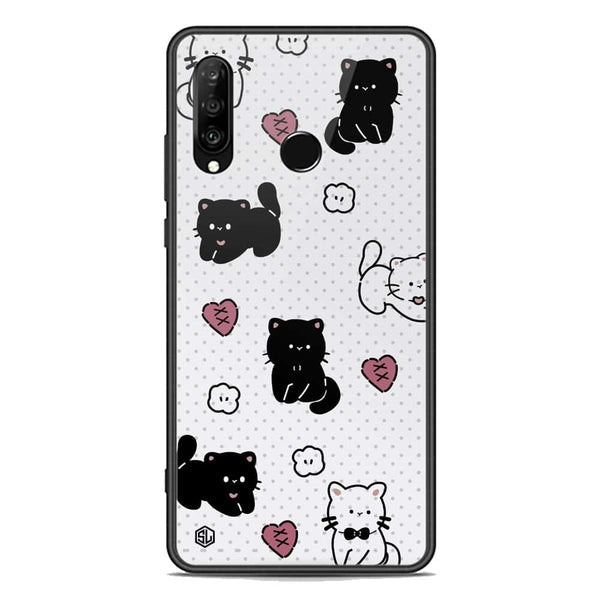 Cute Chic Series Soft Phone Case - Premium Glass Case - Design 6 - Huawei P30 lite
