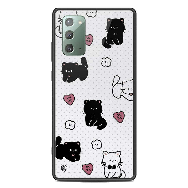 Cute Chic Series Soft Phone Case - Premium Glass Case - Design 6 - Samsung Galaxy Note 20