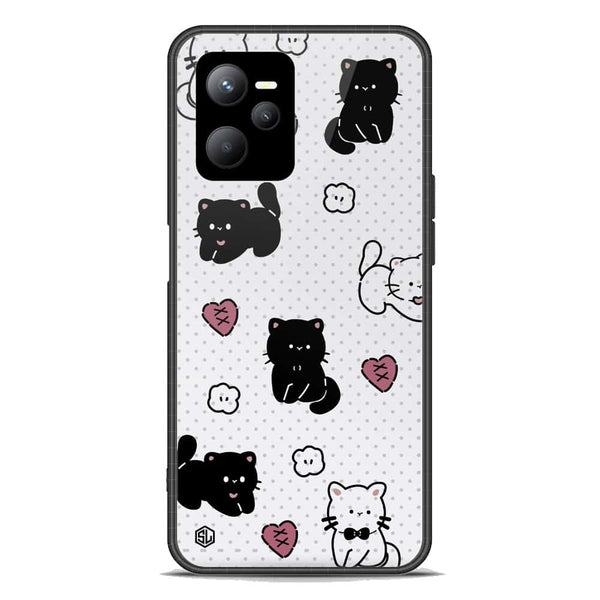 Cute Chic Series Soft Phone Case - Premium Glass Case - Design 6 - Realme Q5