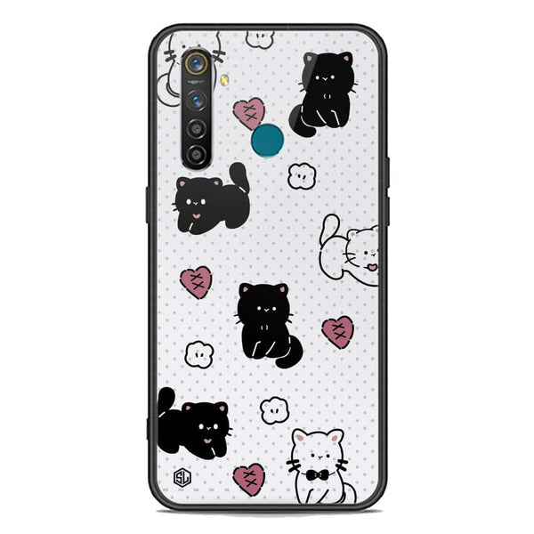 Cute Chic Series Soft Phone Case - Premium Glass Case - Design 6 - Realme Q