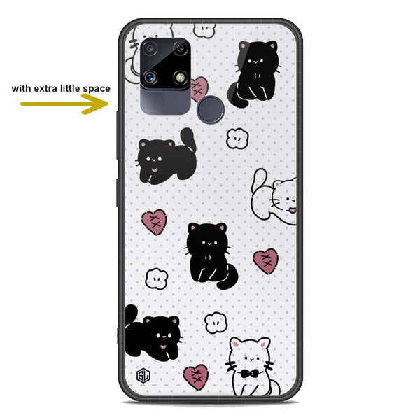 Cute Chic Series Soft Phone Case - Premium Glass Case - Design 6 - Realme 30A
