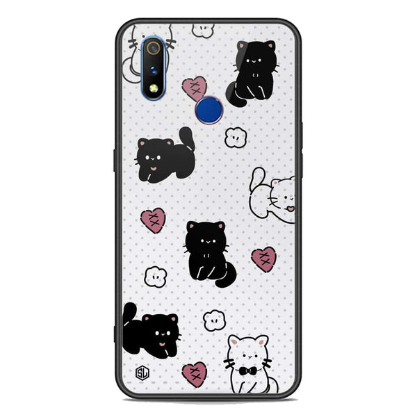 Cute Chic Series Soft Phone Case - Premium Glass Case - Design 6 - Realme 3i