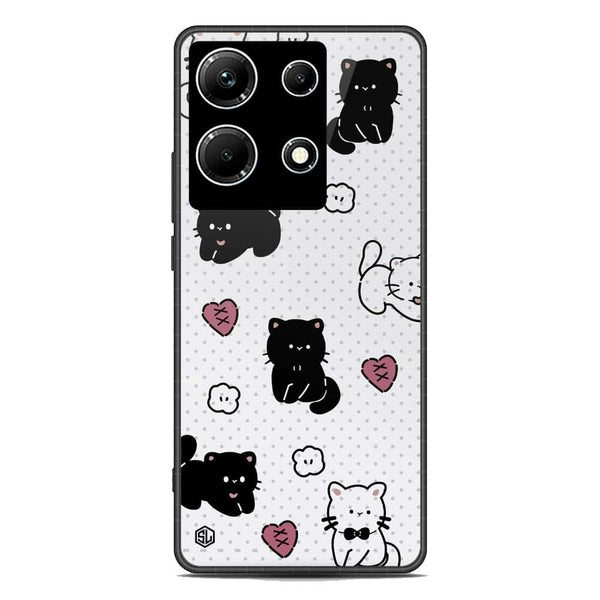 Cute Chic Series Soft Phone Case - Premium Glass Case - Design 6 - Infinix Note 30