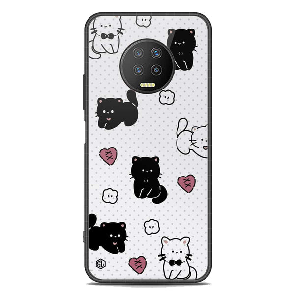 Cute Chic Series Soft Phone Case - Premium Glass Case - Design 6 - Infinix Note 7
