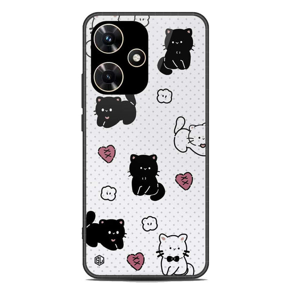 Cute Chic Series Soft Phone Case - Premium Glass Case - Design 6 - Infinix Hot 30i