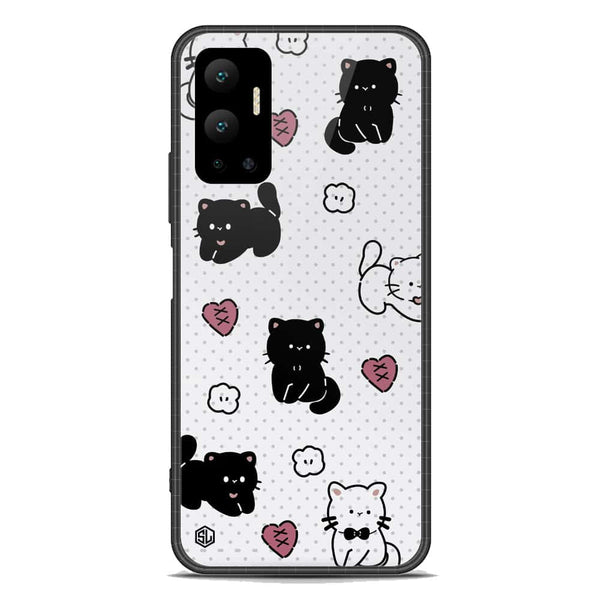 Cute Chic Series Soft Phone Case - Premium Glass Case - Design 6 - Infinix Hot 12
