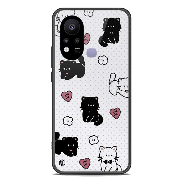 Cute Chic Series Soft Phone Case - Premium Glass Case - Design 6 - Infinix Hot 11s