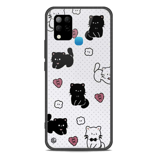 Cute Chic Series Soft Phone Case - Premium Glass Case - Design 6 - Infinix Hot 10S