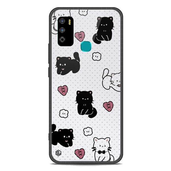 Cute Chic Series Soft Phone Case - Premium Glass Case - Design 6 - Infinix Hot 9 Play