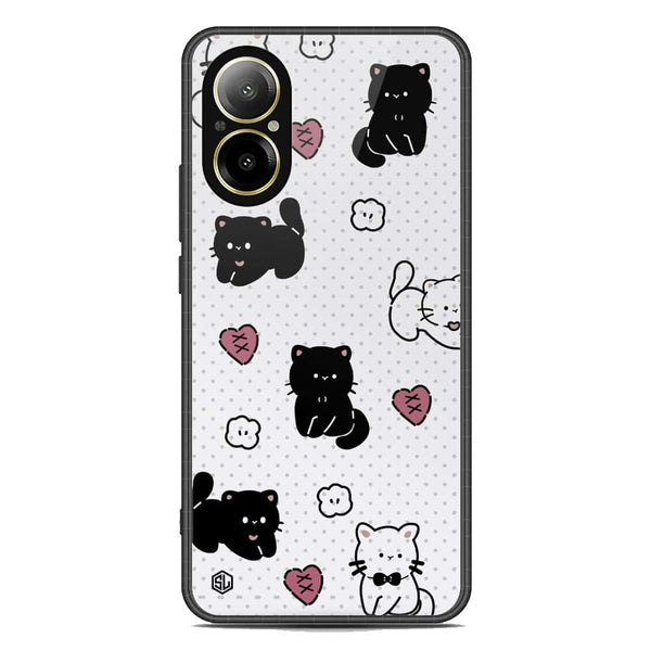 Cute Chic Series Soft Phone Case - Premium Glass Case - Design 6 - Realme C67 4G