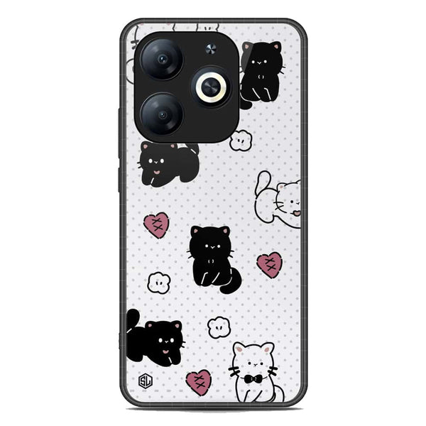 Cute Chic Series Soft Phone Case - Premium Glass Case - Design 6 - Tecno Spark Go 2024