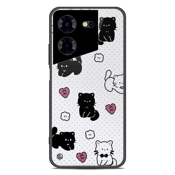Cute Chic Series Soft Phone Case - Premium Glass Case - Design 6 - Tecno Pova 5 Pro