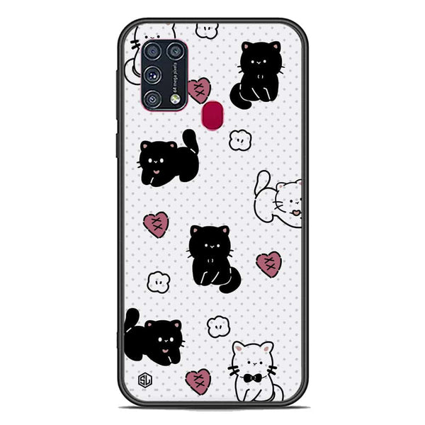 Cute Chic Series Soft Phone Case - Premium Glass Case - Design 6 - Samsung Galaxy M31