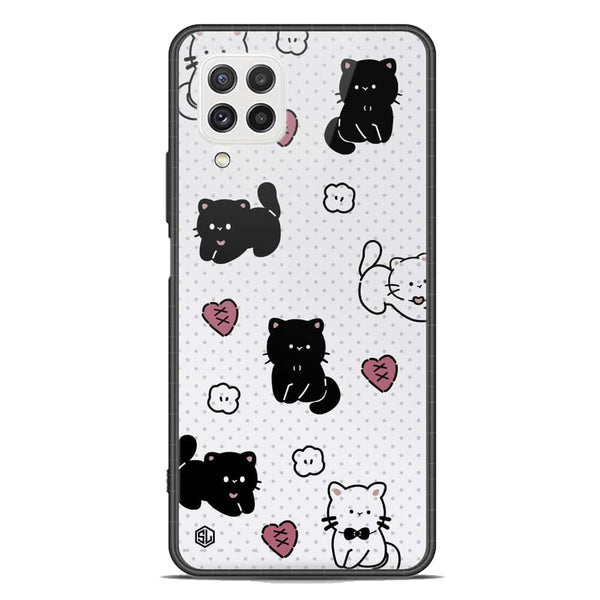 Cute Chic Series Soft Phone Case - Premium Glass Case - Design 6 - Samsung Galaxy M22