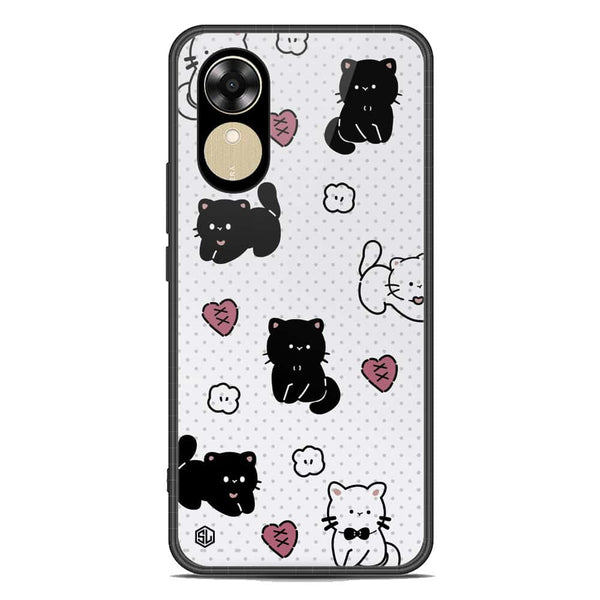 Cute Chic Series Soft Phone Case - Premium Glass Case - Design 6 - Oppo A17k