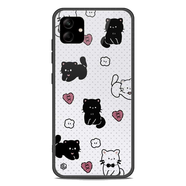 Cute Chic Series Soft Phone Case - Premium Glass Case - Design 6 - Samsung Galaxy M04 4G