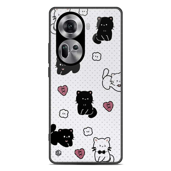 Cute Chic Series Soft Phone Case - Premium Glass Case - Design 6 - Oppo Reno 11