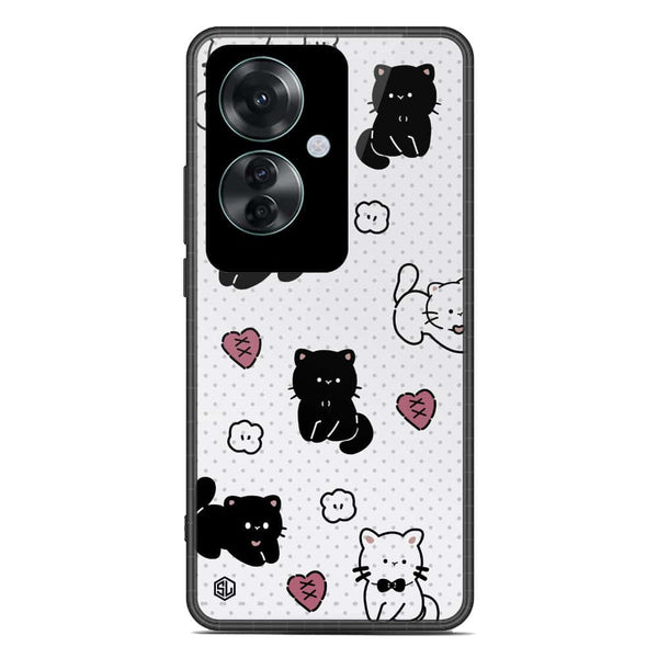 Cute Chic Series Soft Phone Case - Premium Glass Case - Design 6 - Oppo Reno 11F