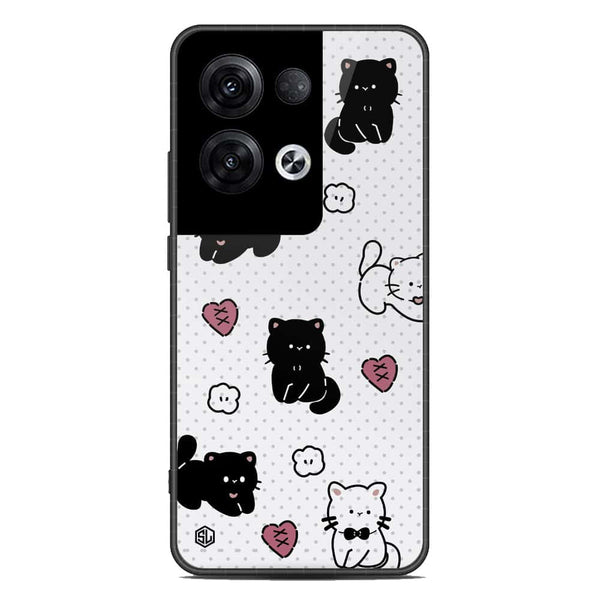 Cute Chic Series Soft Phone Case - Premium Glass Case - Design 6 - Oppo Reno 8 Pro