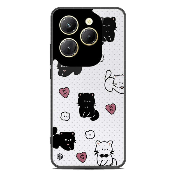 Cute Chic Series Soft Phone Case - Premium Glass Case - Design 6 - Infinix Hot 40 Pro