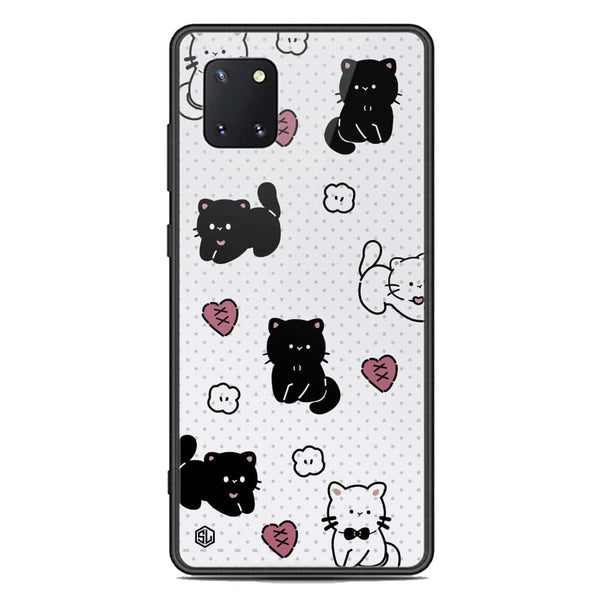 Cute Chic Series Soft Phone Case - Premium Glass Case - Design 6 - Samsung Galaxy A81