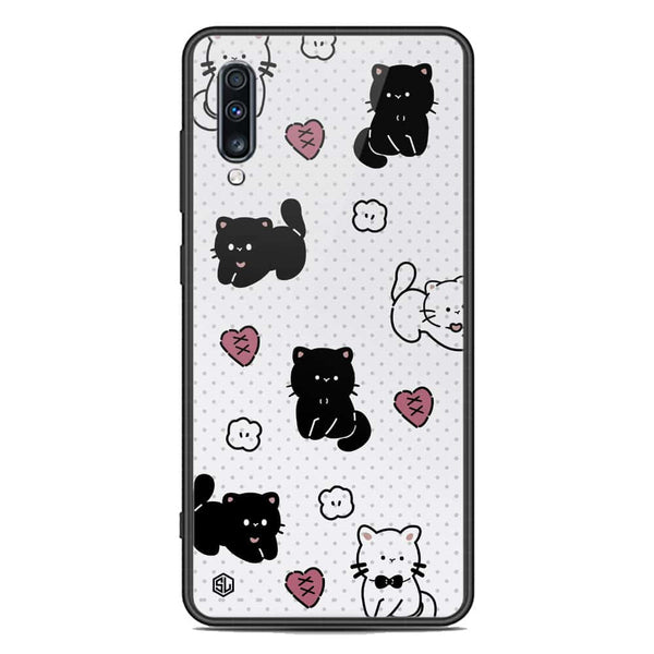 Cute Chic Series Soft Phone Case - Premium Glass Case - Design 6 - Samsung Galaxy A70