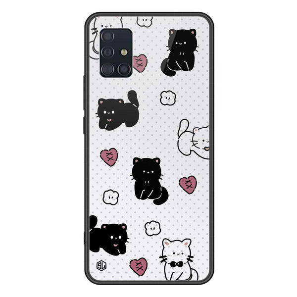 Cute Chic Series Soft Phone Case - Premium Glass Case - Design 6 - Samsung Galaxy A51