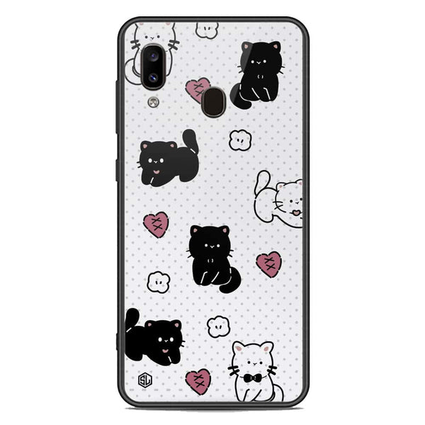 Cute Chic Series Soft Phone Case - Premium Glass Case - Design 6 - Samsung Galaxy A30