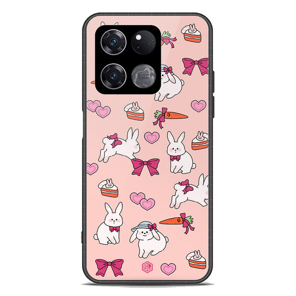 Cute Korean Design Series Soft Phone Case - Premium Glass Case - Design 1 - OnePlus Ace Racing