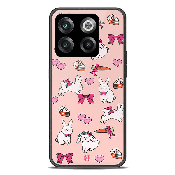 Cute Korean Design Series Soft Phone Case - Premium Glass Case - Design 1 - OnePlus Ace Pro