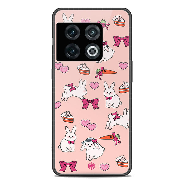 Cute Korean Design Series Soft Phone Case - Premium Glass Case - Design 1 - OnePlus 10 Pro
