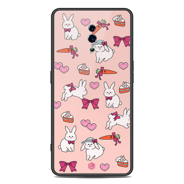 Cute Korean Design Series Soft Phone Case - Premium Glass Case - Design 1 - Oppo Reno