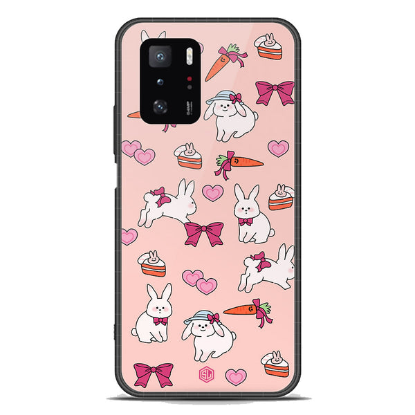 Cute Korean Design Series Soft Phone Case - Premium Glass Case - Design 1 - Xiaomi Redmi Note 10 Pro 5G