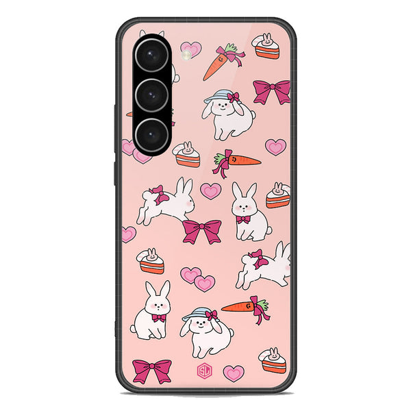 Cute Korean Design Series Soft Phone Case - Premium Glass Case - Design 1 - Samsung Galaxy S23 Plus 5G